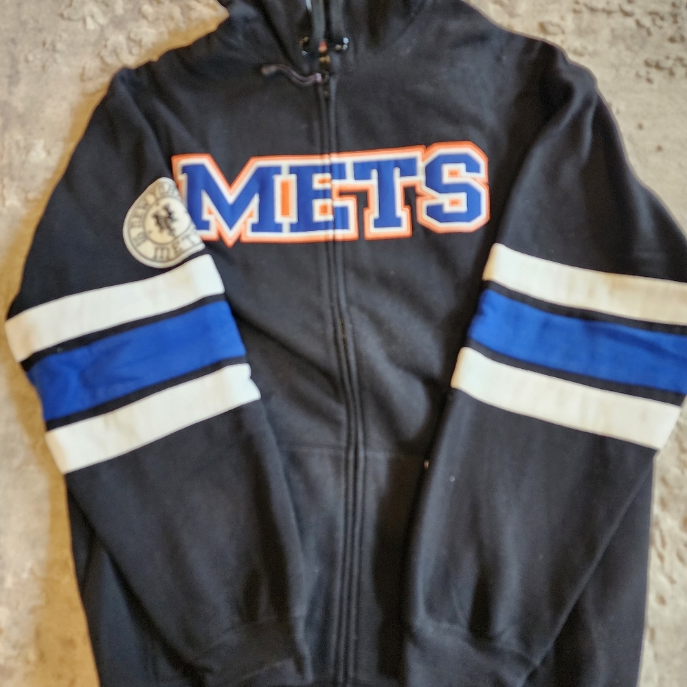 NY Mets Heavy Weight Zippered Hoodie